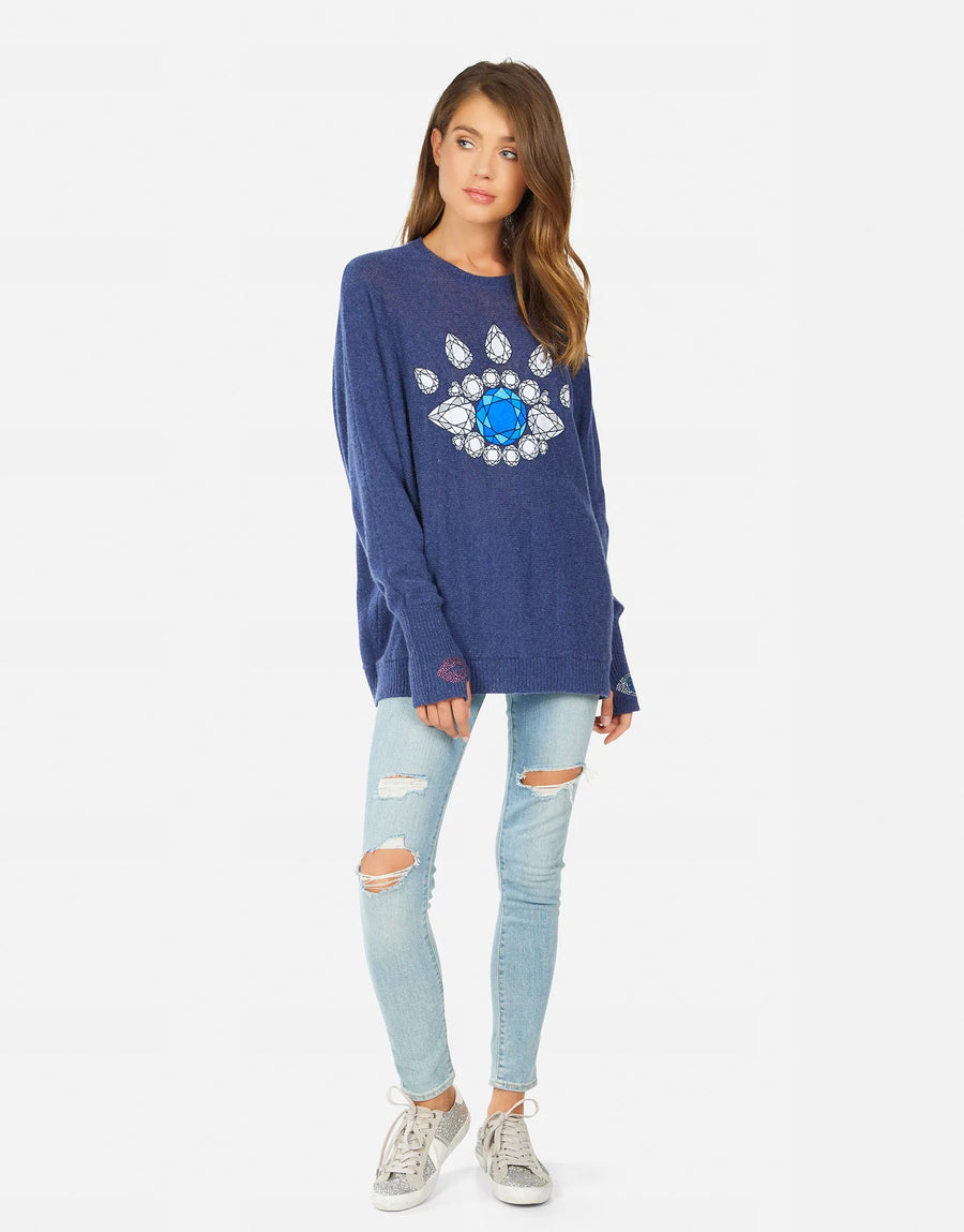Lauren Moshi Ladona Diamond Eye Sweater