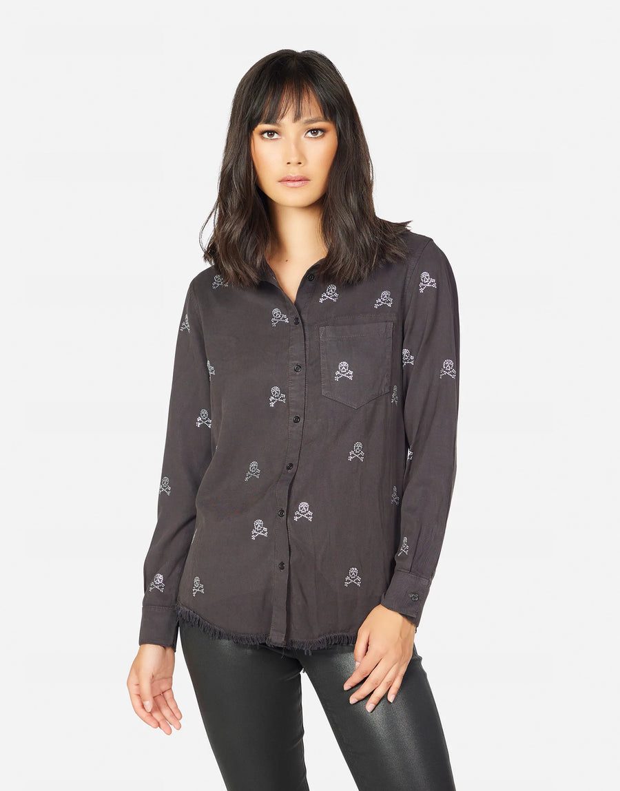 Sloane Mini Crystal Crossbone Shirt